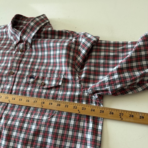 Brooks Brothers Regent Holiday Tartan Plaid Logo Pocket Button Down Shirt Men XL - Picture 5 of 7